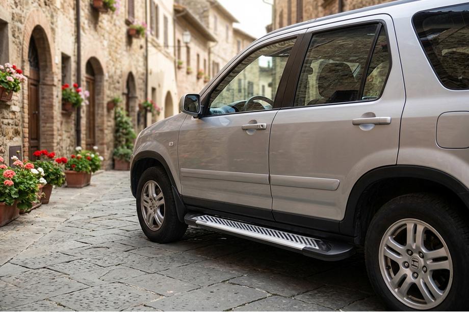 Honda CRV 2001-2006 Pedane Laterali Line (2 pz, Alluminio) Image