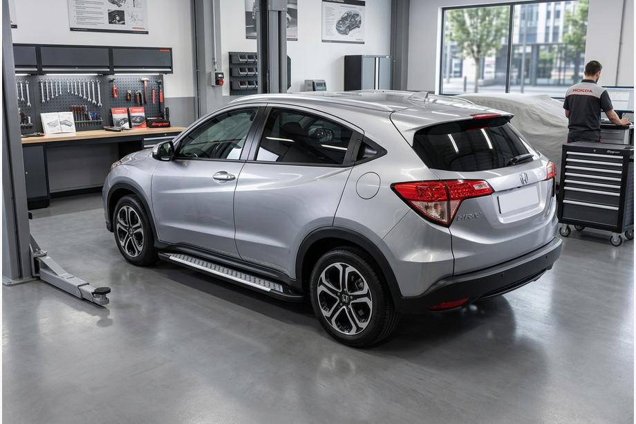 Honda HR-V 2014-2021 Pedane laterali Allmond Grey (2 pz, alluminio) Foto 2