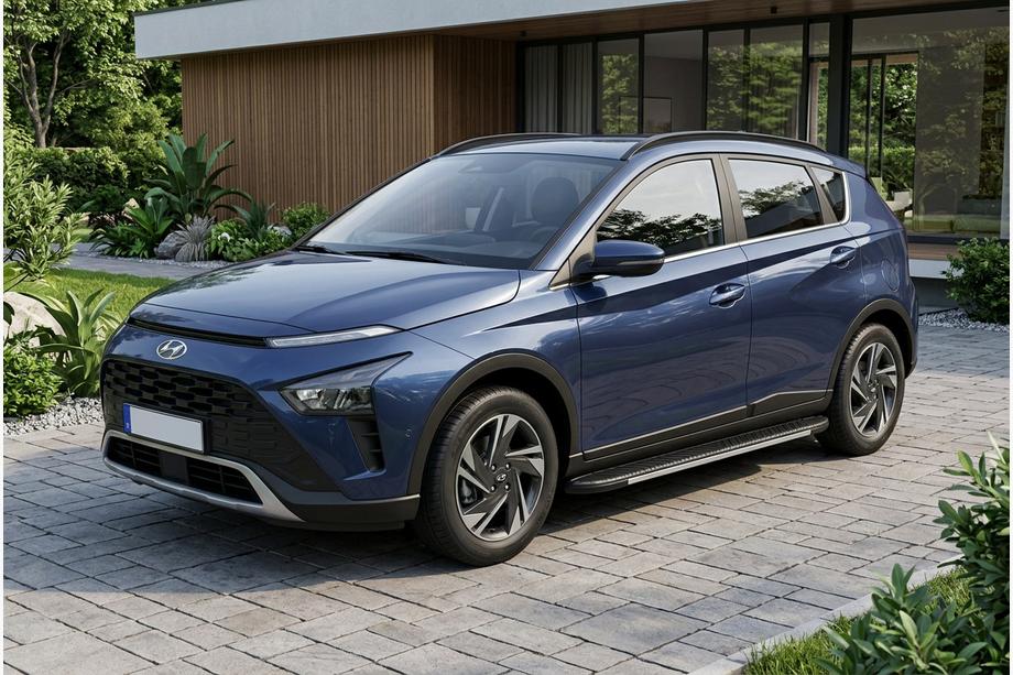 Hyundai Bayon 2021- Pedane Laterali Bosphore Grey (2 pz, Alluminio) Image