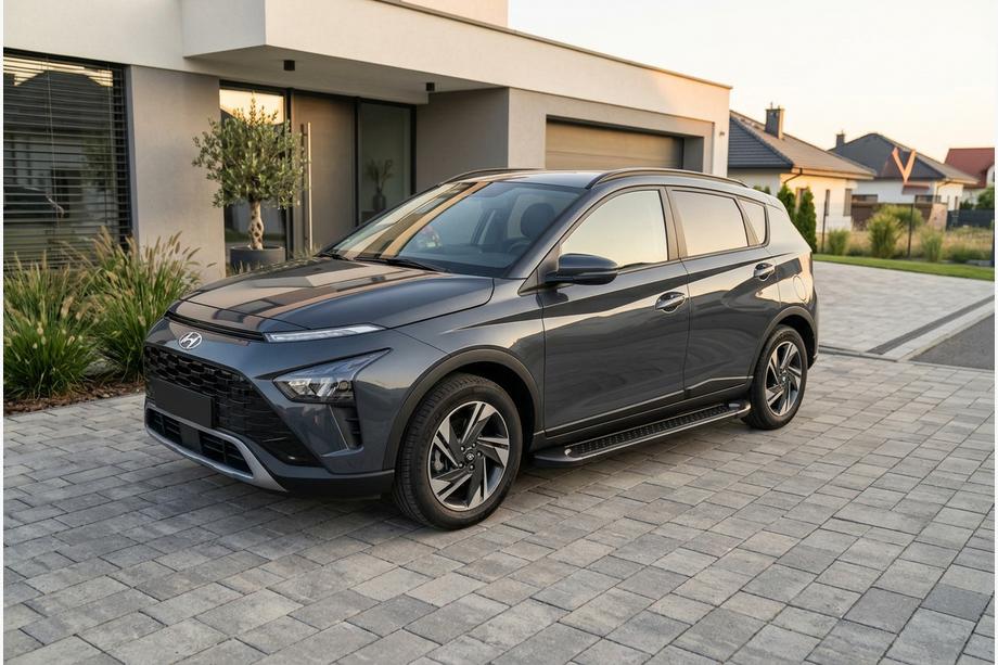 Hyundai Bayon 2021- Pedane Laterali Allmond Black (2 pz, Alluminio) Image