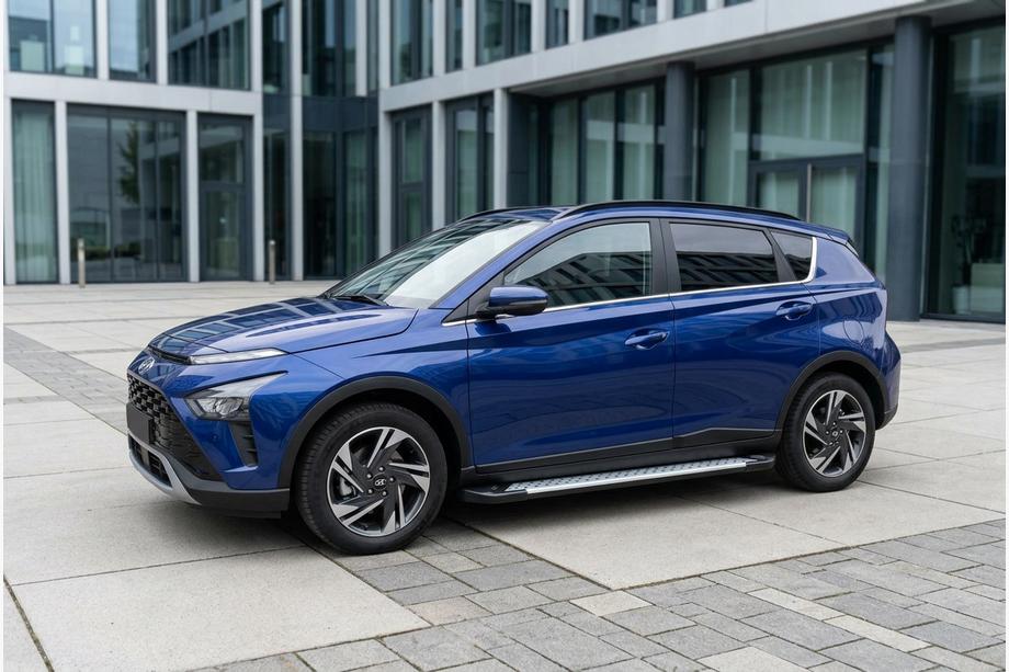 Hyundai Bayon 2021- Pedane laterali Allmond Grey (2 pz, alluminio) Foto 1