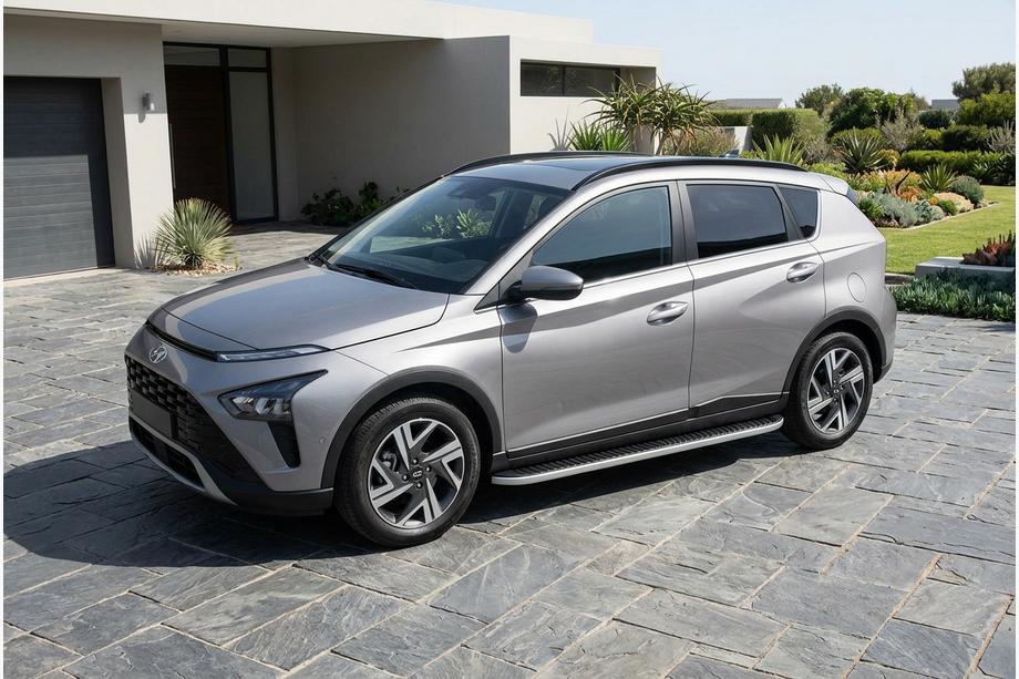 Hyundai Bayon 2021- Pedane Laterali Tayga Grey (2 pz, Alluminio) Foto 1