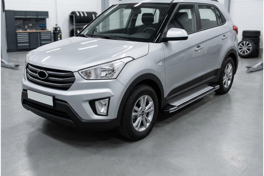 Hyundai Creta 2014-2020 Pedane Laterali Rainbow (2 pz, Alluminio) Foto 1