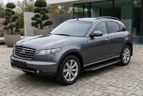 Infiniti FX 2003-2008 Pedane Laterali Bosphore Grey (2 pz, Alluminio) foto 1