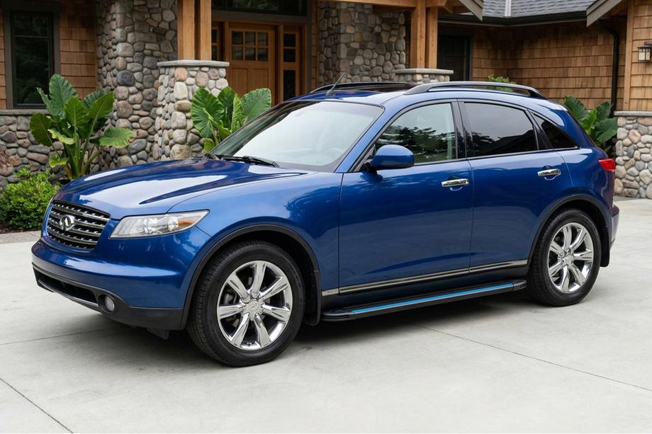 Infiniti FX 2003-2008 Pedane Laterali Maya Blue (2 pz, Alluminio) Image