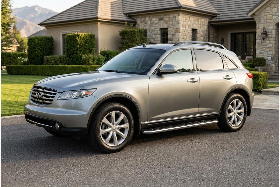 Infiniti FX 2003-2008 Pedane Laterali Maydos V1 (2 pz, Alluminio) Image