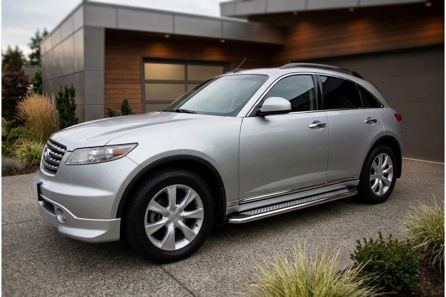 Infiniti FX 2003-2008 Pedane Laterali Maydos V2 (2 pz, Alluminio) Image