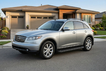 Infiniti FX 2003-2008 Pedane Laterali Allmond Black (2 pz, Alluminio) foto 1