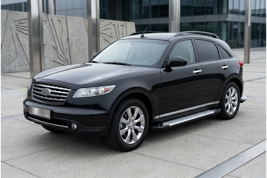 Infiniti FX 2003-2008 Pedane laterali Allmond Grey (2 pz, alluminio) Image