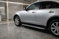 Infiniti FX 2003-2008 Pedane Laterali BlackLine (2 pz, Alluminio) foto 1