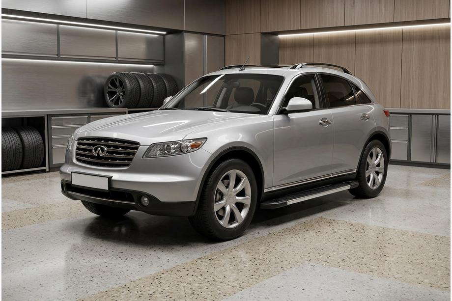 Infiniti FX 2003-2008 Pedane Laterali RedLine (2 pz, Alluminio) Image