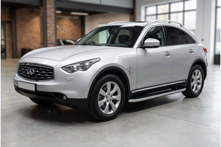 Infiniti FX 2003-2008 Pedane Laterali Tayga Grey (2 pz, Alluminio) Image