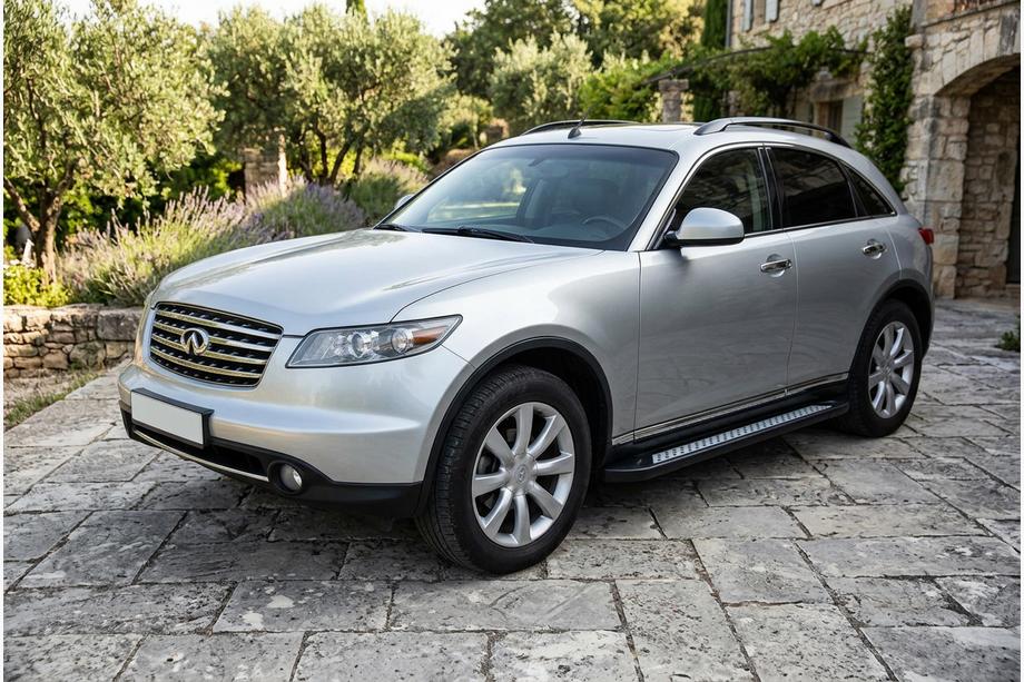 Infiniti FX 2003-2008 Pedane Laterali Vision New Black (2 pz, Alluminio) Image
