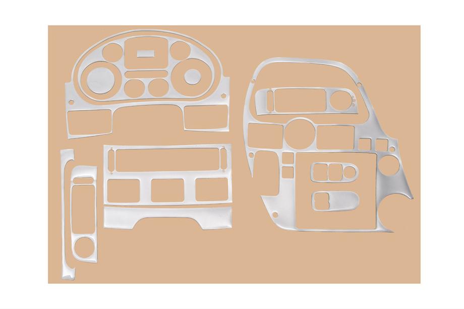 DAF XF105 2005-2013 Rivestimenti cruscotto (effetto alluminio) Image