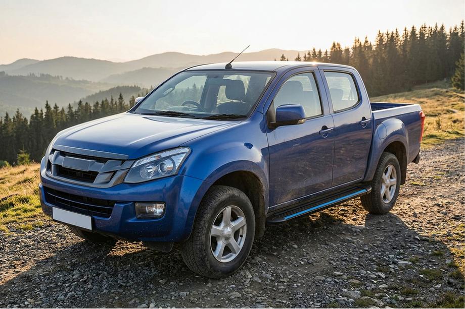 Isuzu D-Max 2011-2019 Pedane Laterali Maya Blue (2 pz, Alluminio) Image