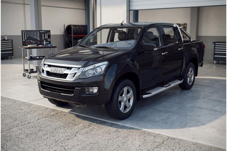 Isuzu D-Max 2011-2019 Pedane Laterali Mevsim Grey (2 pz, Alluminio) Foto 1