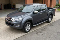 Isuzu D-Max 2011-2019 Pedane Laterali Tayga Grey (2 pz, Alluminio) foto 1