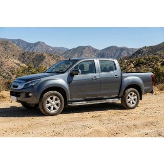 Pedane Laterali Tayga V2 (2 pz, Alluminio) Isuzu D-Max 2011-2019 foto 1