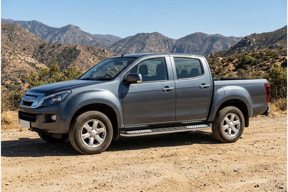 Isuzu D-Max 2011-2019 Pedane Laterali Tayga V2 (2 pz, Alluminio) Image