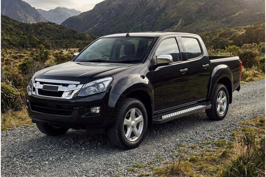 Isuzu D-Max 2011-2019 Pedane Laterali Vision New Black (2 pz, Alluminio) Image