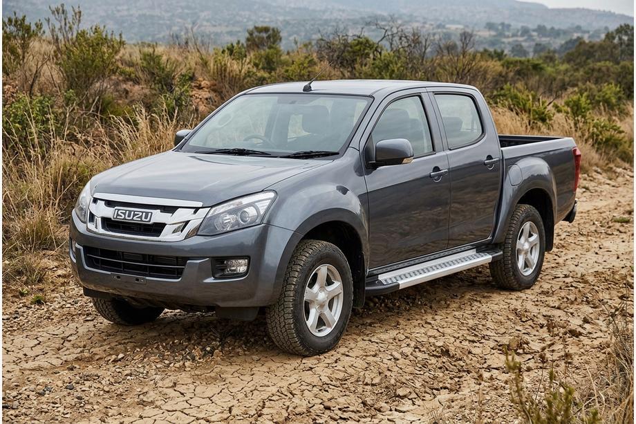 Isuzu D-Max 2011-2019 Pedane Laterali Vision New Grey (2 pz, Alluminio) Image