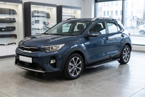 Kia Stonic 2017- Pedane laterali Bosphorus Grey (2 pz, alluminio) foto 1