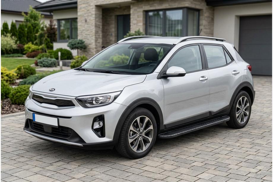Kia Stonic 2017- Pedane Laterali Bosphorus Black (2 pz, Alluminio) Image