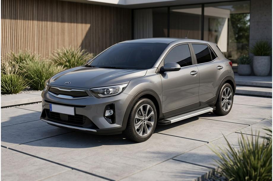 Kia Stonic 2017- Pedane Laterali Maya V2 (2 pz, Alluminio) Image
