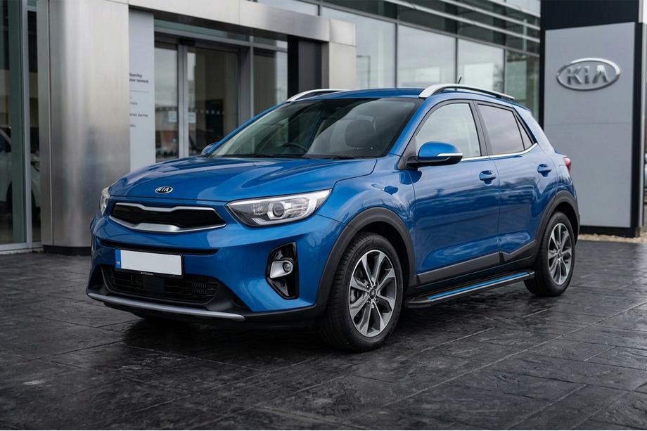 Kia Stonic 2017- Pedane Laterali Maya Blue (2 pz, Alluminio) Image