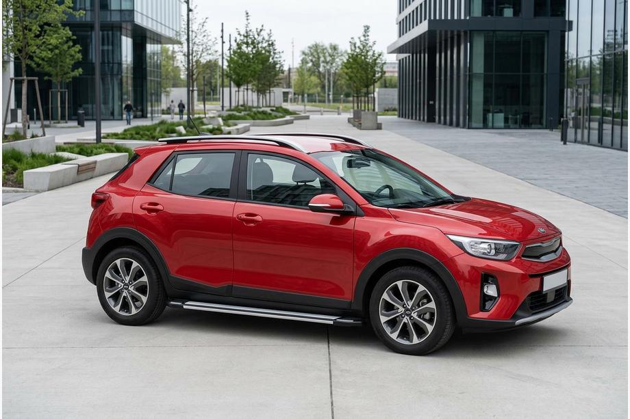 Kia Stonic 2017- Pedane Laterali Rainbow (2 pz, Alluminio) Image