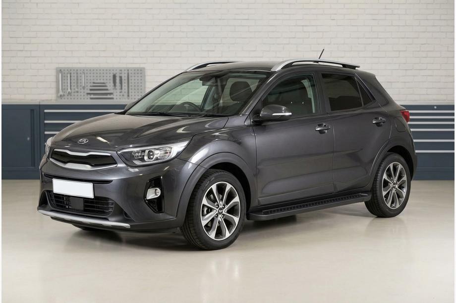 Kia Stonic 2017- Pedane Laterali Allmond Black (2 pz, Alluminio) Image