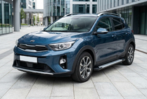 Kia Stonic 2017- Pedane laterali Allmond Grey (2 pz, alluminio) foto 1