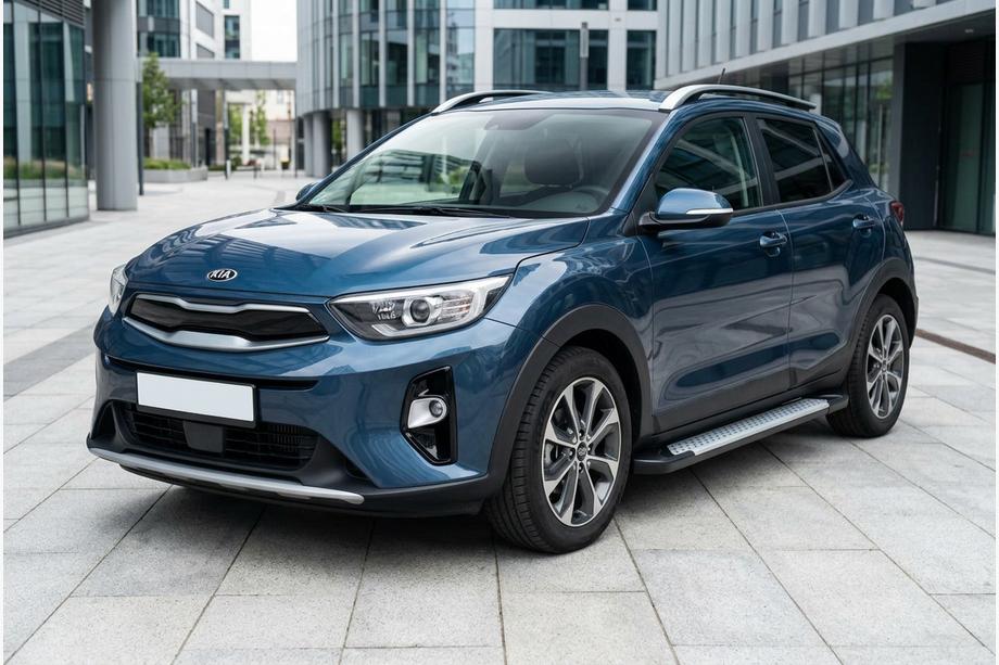 Kia Stonic 2017- Pedane laterali Allmond Grey (2 pz, alluminio) Image
