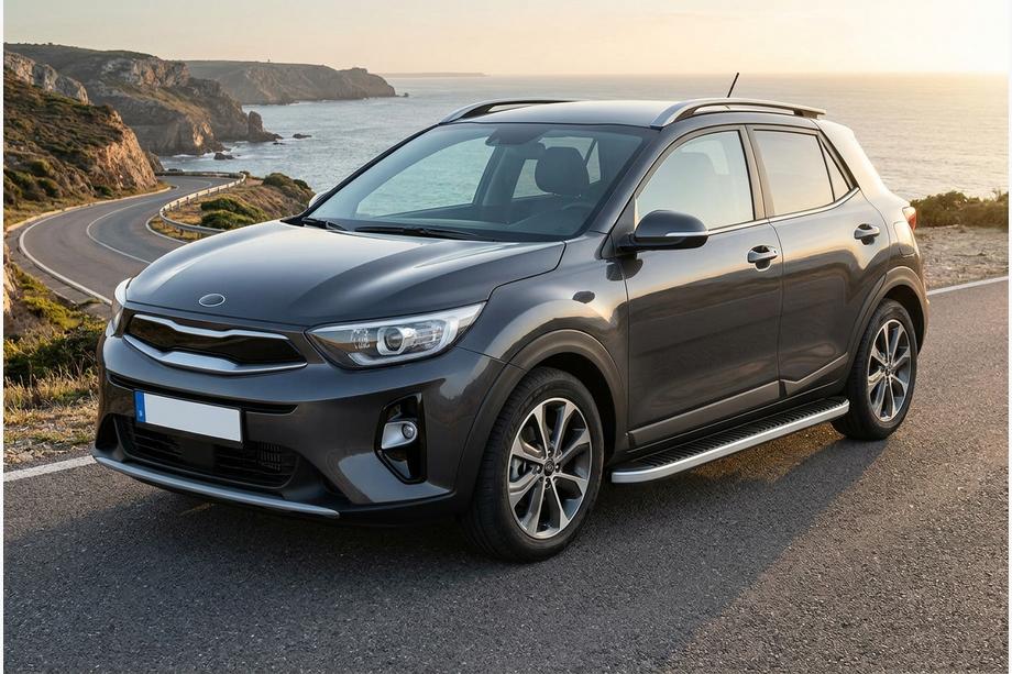 Kia Stonic 2017- Pedane Laterali Tayga Grey (2 pz, Alluminio) Image