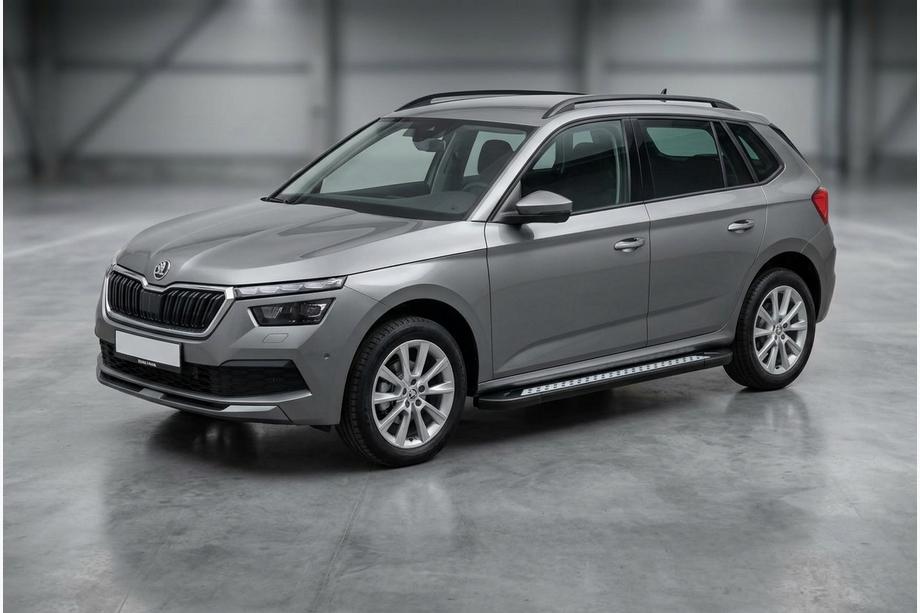 Skoda Kamiq 2019- Pedane Laterali Vision New Black (2 pz, Alluminio) Image