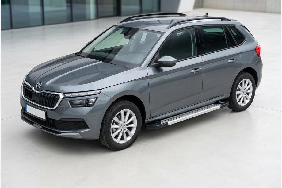 Skoda Kamiq 2019- Pedane Laterali Vision New Grey (2 pz, Alluminio) Image