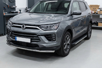 SsangYong Korando 2019- Pedane Laterali Maya V1 (2 pz, Alluminio) foto 1