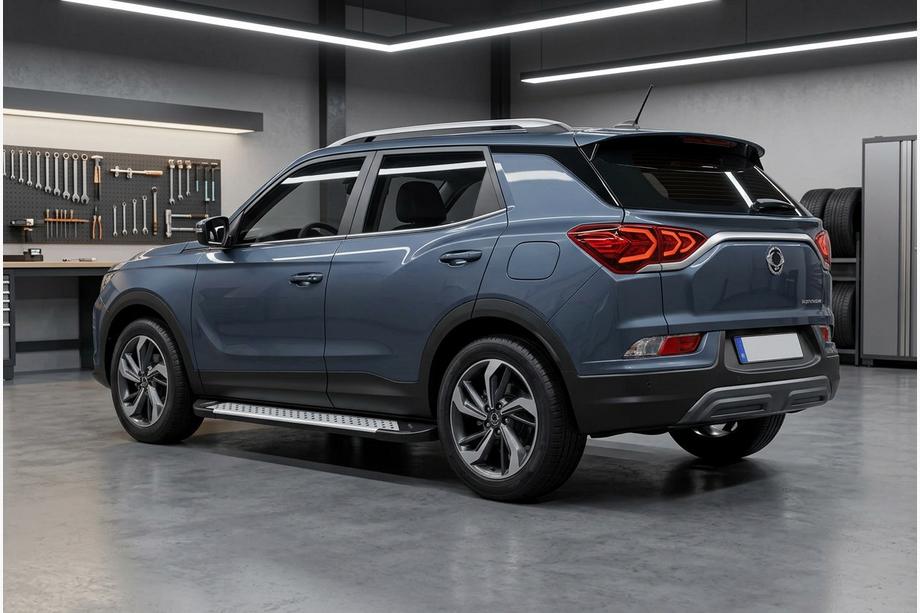 SsangYong Korando 2019- Pedane laterali Allmond Grey (2 pz, alluminio) Image