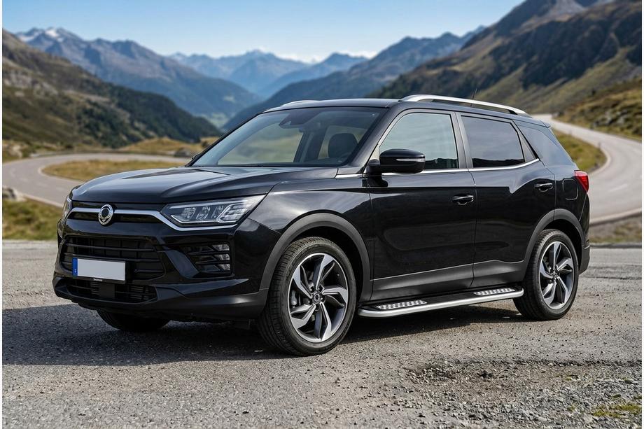SsangYong Korando 2019- Pedane Laterali Tayga V2 (2 pz, Alluminio) Image