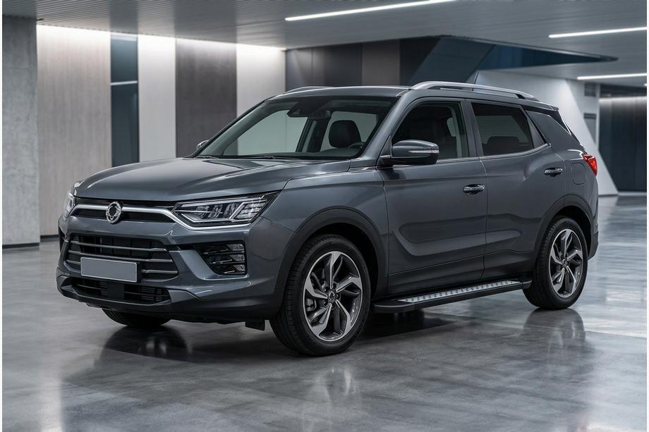 SsangYong Korando 2019- Pedane Laterali Vision New Black (2 pz, Alluminio) Foto 1