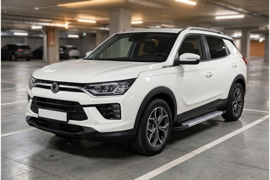 SsangYong Korando 2019- Pedane Laterali Vision New Grey (2 pz, Alluminio) Image