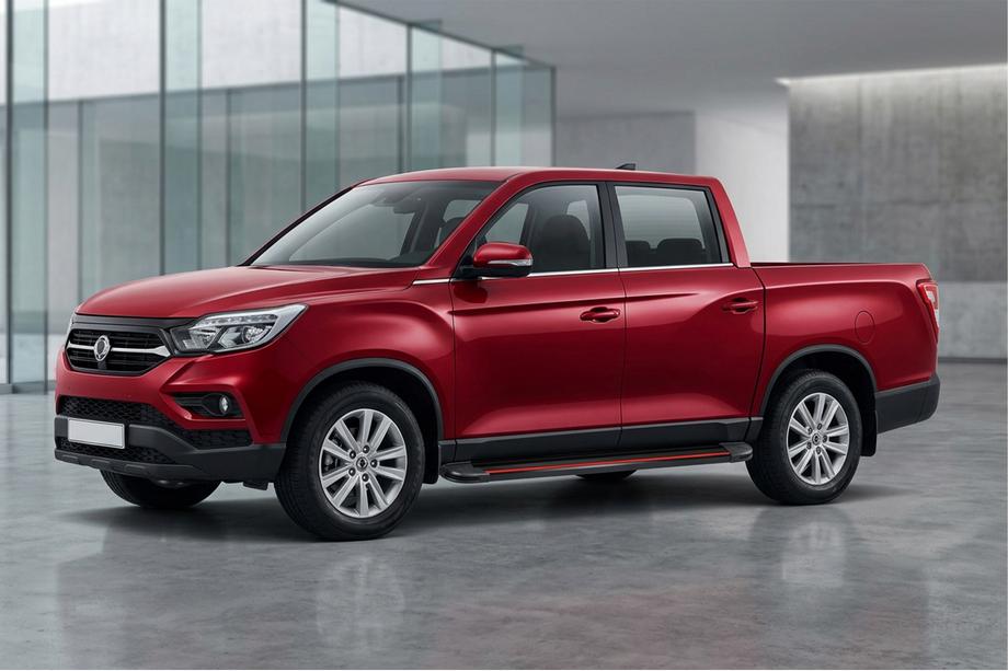 SsangYong Musso II 2018– Pedane Laterali Maya Red (2 pz, Alluminio) Image