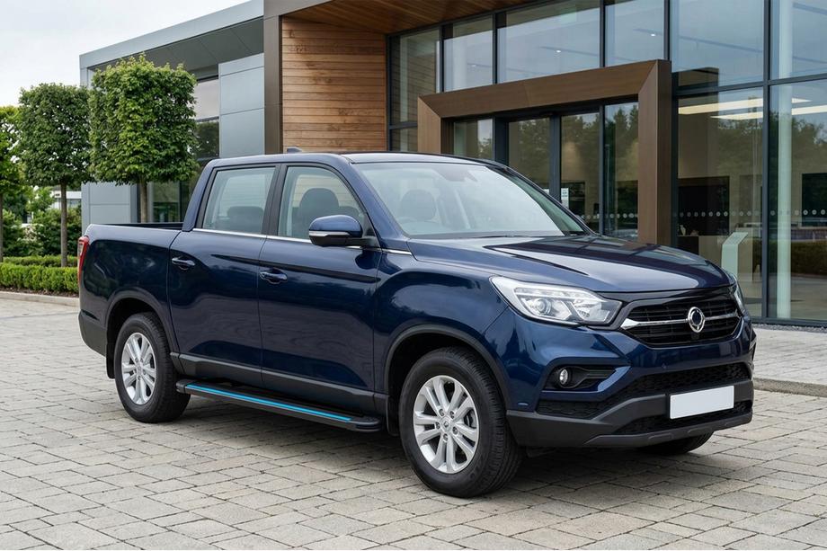 SsangYong Musso II 2018– Pedane Laterali Maya Blue (2 pz, Alluminio) Image