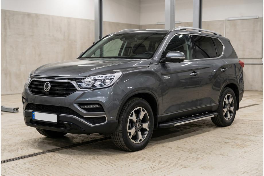 SsangYong Rexton II 2017- Pedane Laterali Bosphore Grey (2 pz, Alluminio) Image
