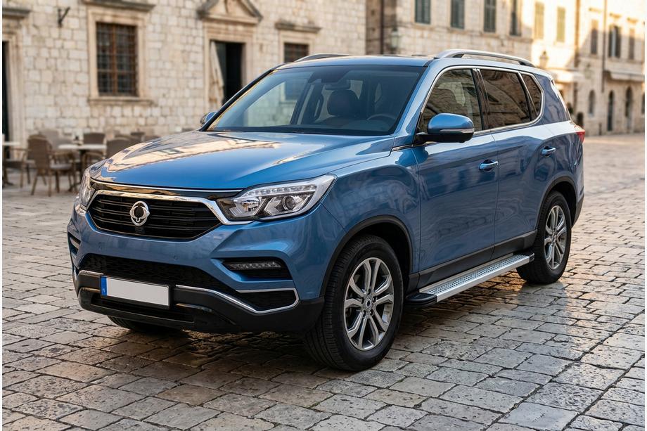 SsangYong Rexton II 2017- Pedane Laterali Maya V2 (2 pz, Alluminio) Image