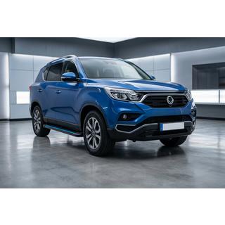 Pedane Laterali Maya Blue (2 pz, Alluminio) SsangYong Rexton II 2017- foto 1