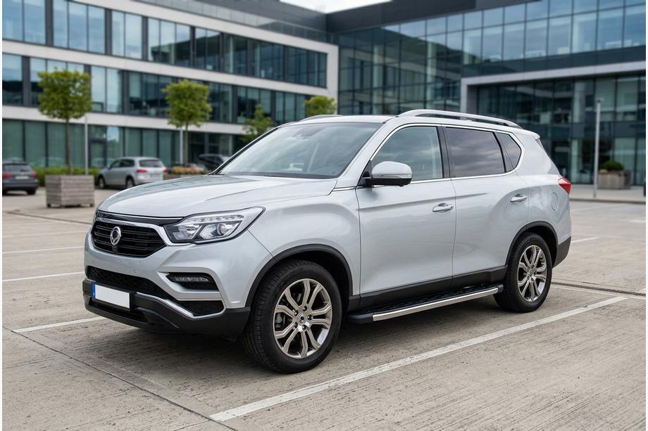 SsangYong Rexton II 2017- Pedane Laterali BlackLine (2 pz, Alluminio) Image