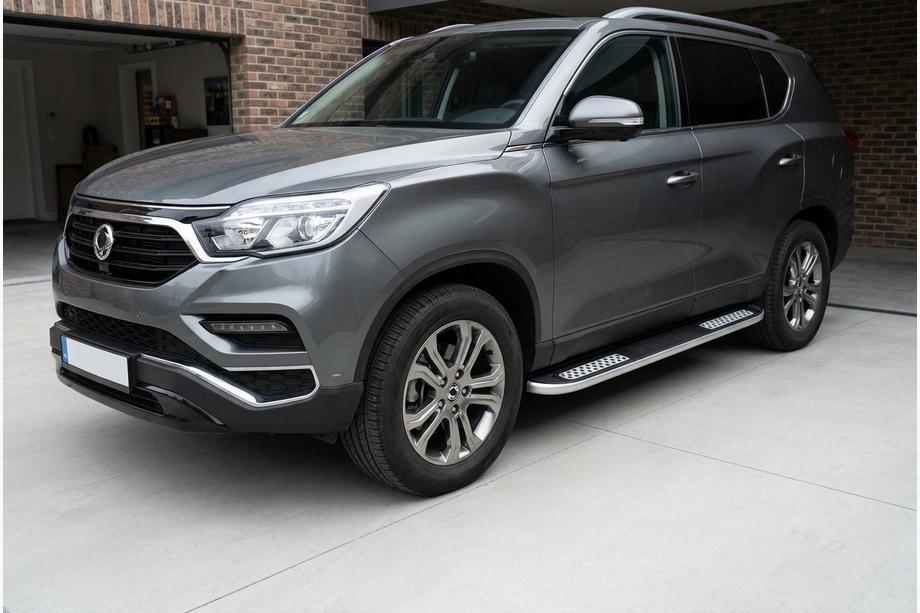 SsangYong Rexton II 2017- Pedane Laterali Tayga V2 (2 pz, Alluminio) Image