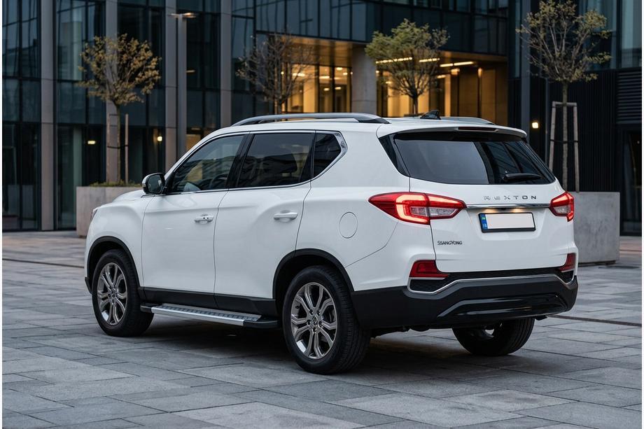 SsangYong Rexton II 2017- Pedane Laterali Vision New Grey (2 pz, Alluminio) Image