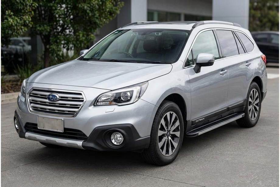 Subaru Outback 2014-2019 Pedane Laterali Maya V1 (2 pz, Alluminio) Image